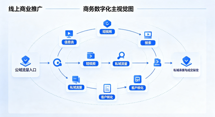 胶州市线上商业推广怎么做？全域流量闭环搭建与低成本转化实战指南